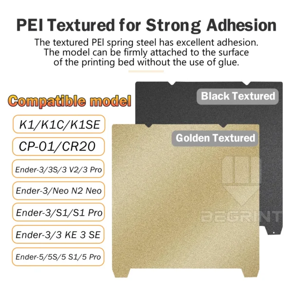 S27d9afec64a74bd1bab6fd916d50d4c8y.webp Double-Sided Build Plate | For Creality K1 & Ender (235x235mm)