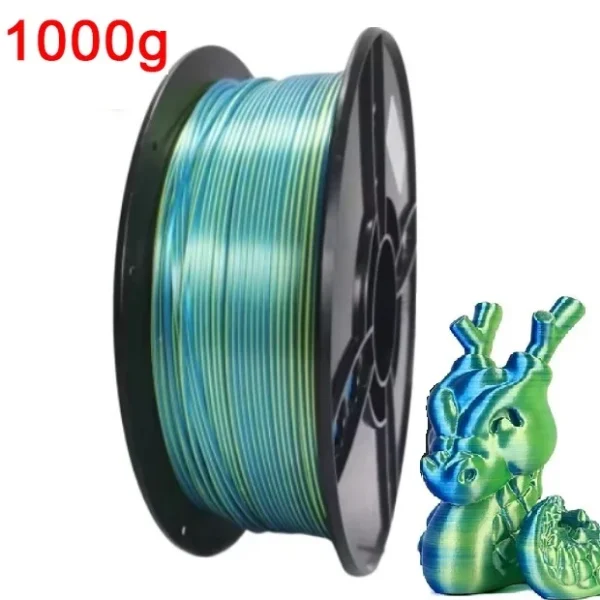 Premium Dual Color Silk PLA Filament 1.75mm | 200g-1KG | Two-Tone Finish