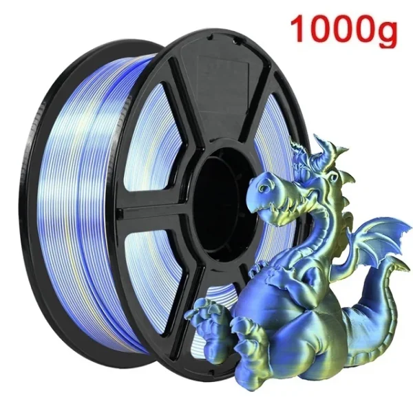 Premium Dual Color Silk PLA Filament 1.75mm | 200g-1KG | Two-Tone Finish