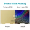 Double-Sided Build Plate | For Bambu Lab X1/P1/A1 (257x257mm)