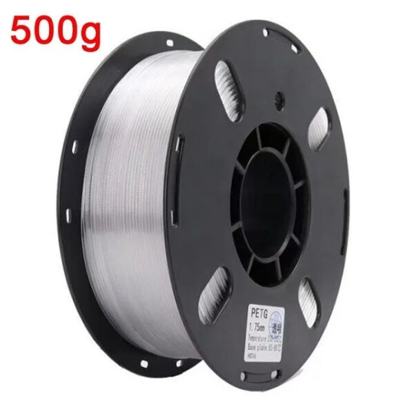 Premium 1KG Transparent PETG Filament 1.75mm | High Durability