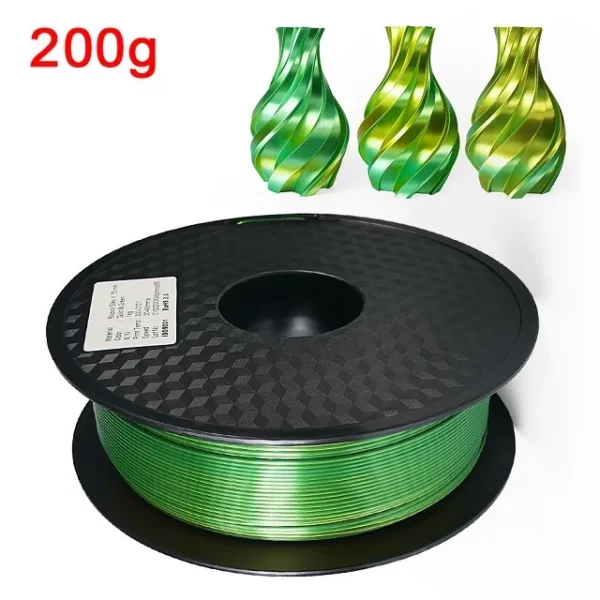 S49550af8451740c9bde5ac87b3fe04b0d.webp Premium 100-200G Tricolor Silk PLA Filament 1.75mm | Tri-Color Pearlescent