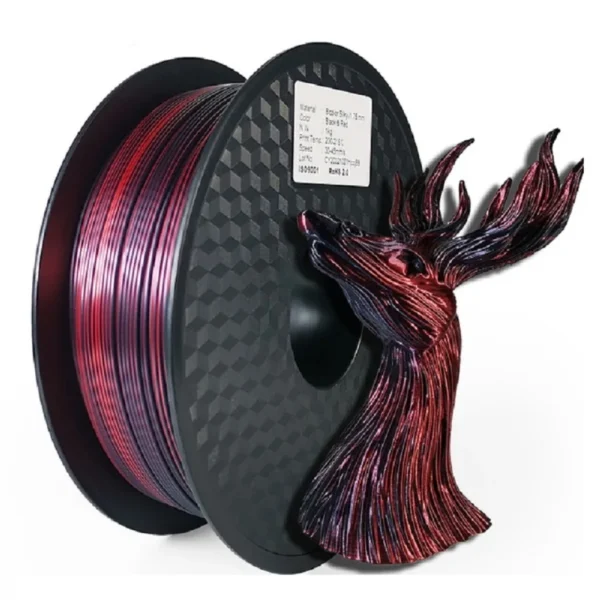 Premium Dual Color Silk PLA Filament 1.75mm | 200g-1KG | Two-Tone Finish