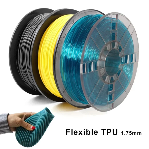 Premium 1KG TPU Flexible Filament 1.75mm | 95A Hardness | Glow Effect