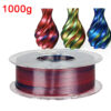 Premium Tricolor Silk PLA Filament 1.75mm | Color-Shifting Finish
