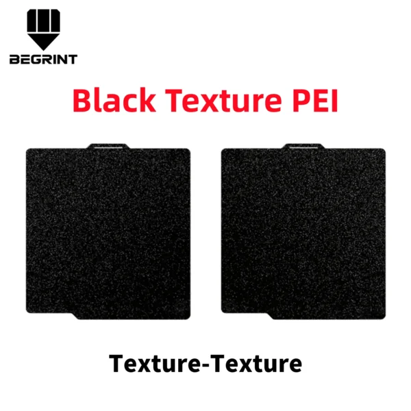 Double-Sided Textured PEI & PET Build Plate | For Bambu Lab (257x257mm)
