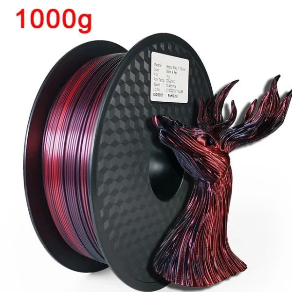 Premium Dual Color Silk PLA Filament 1.75mm | 200g-1KG | Two-Tone Finish