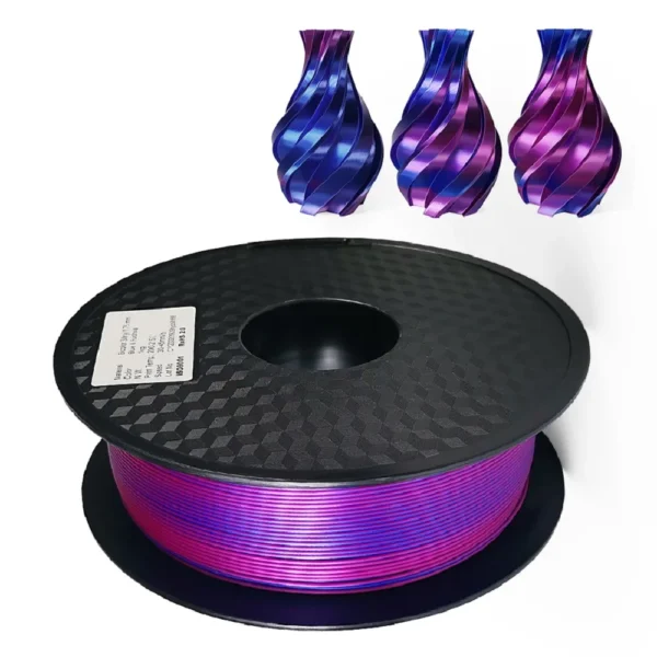 Premium Dual Color Silk PLA Filament 1.75mm | 200g-1KG | Two-Tone Finish
