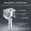 Bambu Lab P2S/X2D Quick-Swap All-Metal Hotend Nozzle | Available Multiple Sizes
