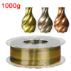 Premium Tricolor Silk PLA Filament 1.75mm | Color-Shifting Finish