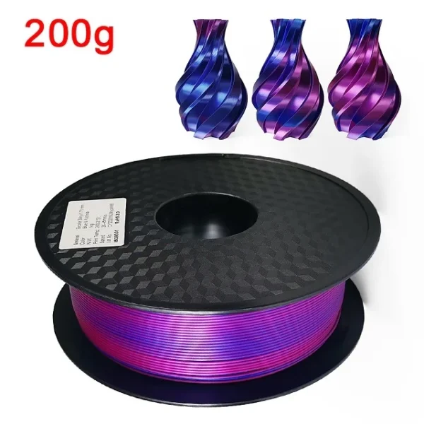 S86256bfe1b1646d2b5b3af33f1e7b064k.webp Premium 100-200G Tricolor Silk PLA Filament 1.75mm | Tri-Color Pearlescent