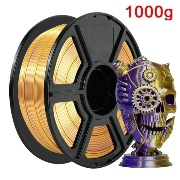 Premium Dual Color Silk PLA Filament 1.75mm | 200g-1KG | Two-Tone Finish