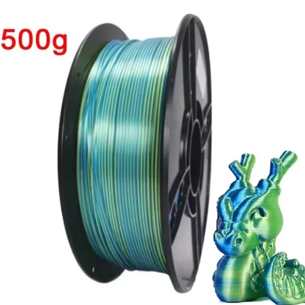 Premium Dual Color Silk PLA Filament 1.75mm | 200g-1KG | Two-Tone Finish