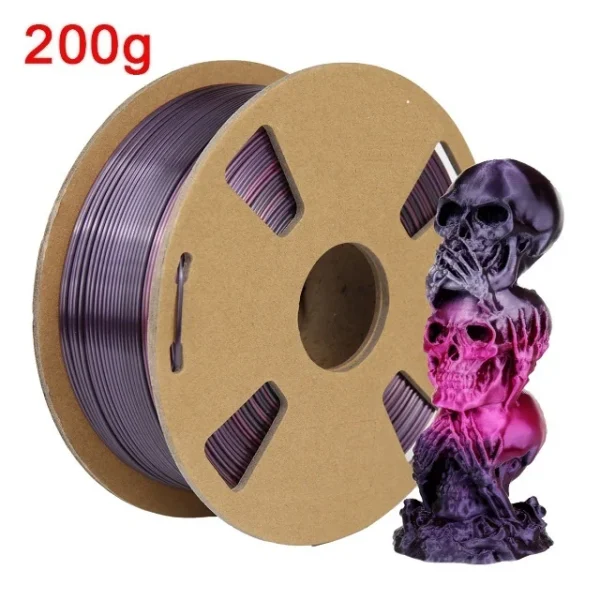 S995659899b214706a8b77a82bfb97e7cB.webp Premium 100-200G Tricolor Silk PLA Filament 1.75mm | Tri-Color Pearlescent