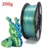 Sa86e6d0a62754e908fd044a23545e4f30.webp Premium 100-200G Tricolor Silk PLA Filament 1.75mm | Tri-Color Pearlescent