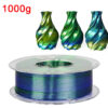 Premium Tricolor Silk PLA Filament 1.75mm | Color-Shifting Finish