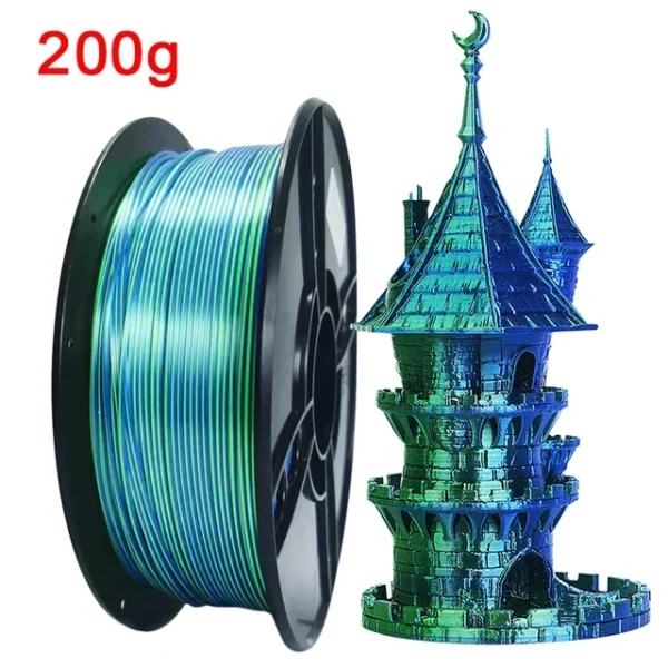 Sb62ff7490bb64ed5906bbf60c09cfd3aV.webp Premium 100-200G Tricolor Silk PLA Filament 1.75mm | Tri-Color Pearlescent