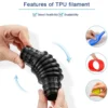 Premium 1KG TPU Flexible Filament 1.75mm | 95A Hardness | Glow Effect