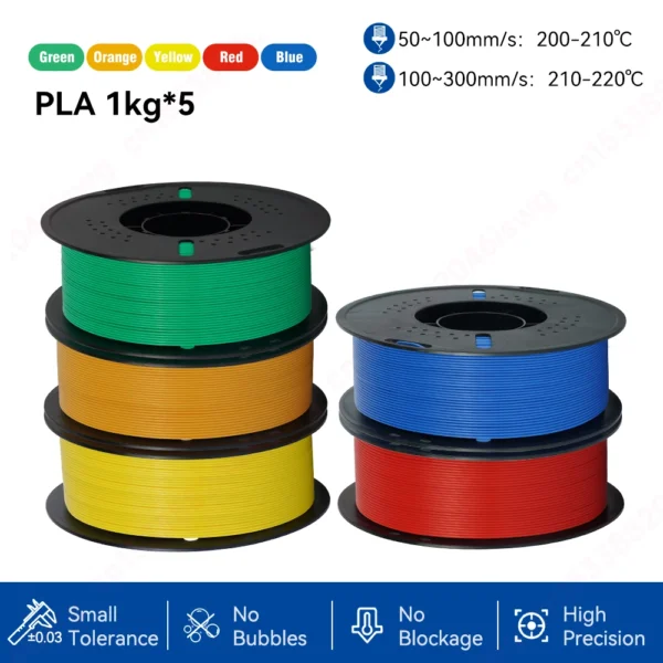 5KG/10KG PLA & PETG Filament Bundle 1.75mm | High Precision ±0.03mm
