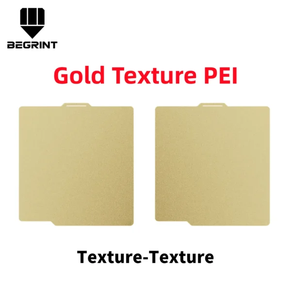 Double-Sided Textured PEI & PET Build Plate | For Bambu Lab (257x257mm)