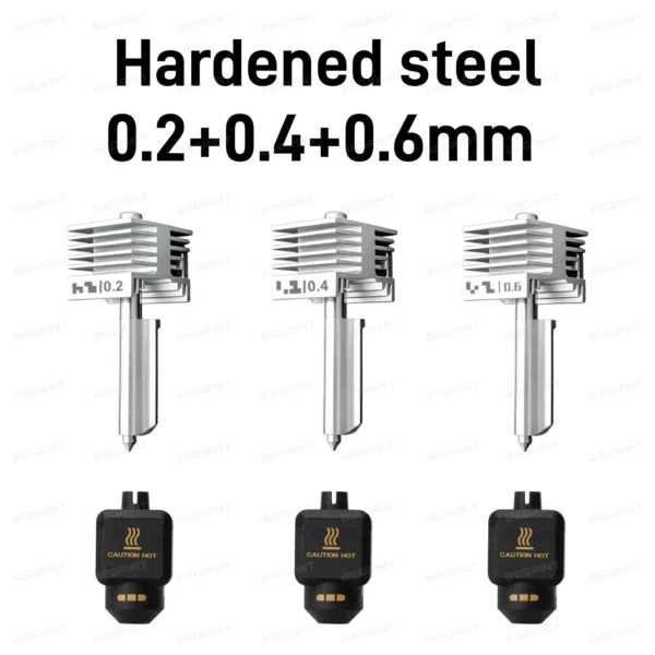 Bambu Lab P2S/X2D Quick-Swap All-Metal Hotend Nozzle | Available Multiple Sizes