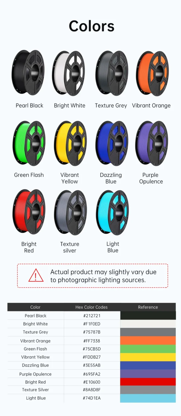 Sd99ff0bc2263402ea2f86fd6997ecf9bI.webp Premium PLA Filament 1.75mm | Universal FDM Material | 1KG Roll