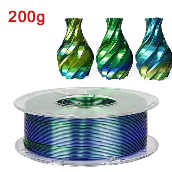 Se5e0e0b82e8f43c68959174b1ac9c4b4A.webp Premium 100-200G Tricolor Silk PLA Filament 1.75mm | Tri-Color Pearlescent
