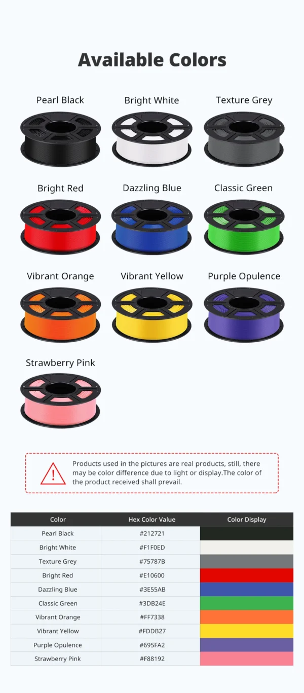 Sf084d882c94343658a87612a25f3d8e1A.webp ANYCUBIC Standard PLA Filament 1.75mm