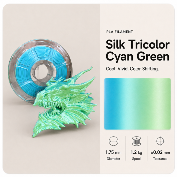 Premium PLA 3D Filament 1.75mm - Dual-Color Finish (1KG)